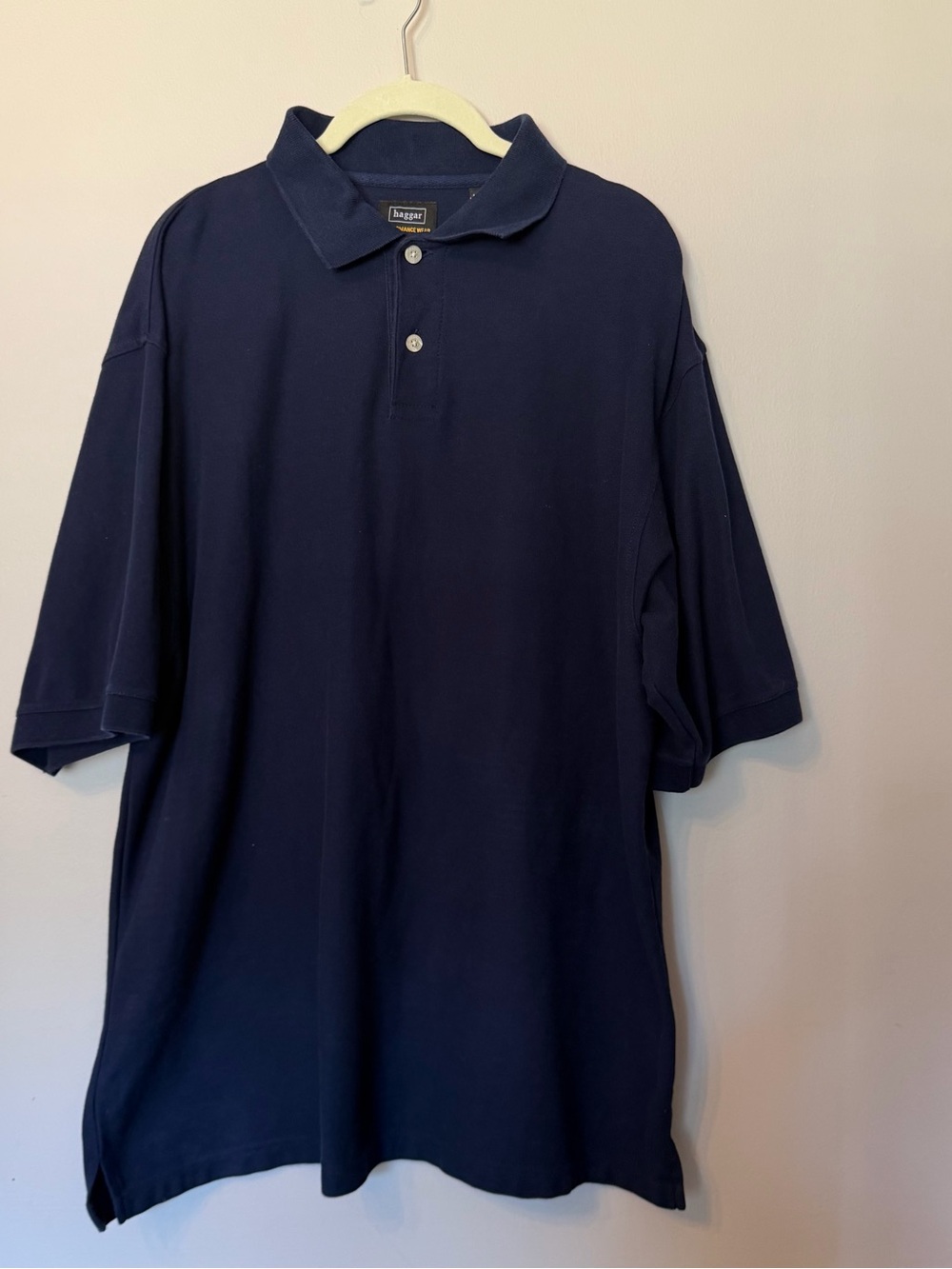 Haggar Classic Dark Navy Short Sleeve Polo